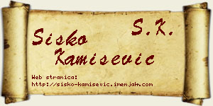 Sisko Kamišević vizit kartica